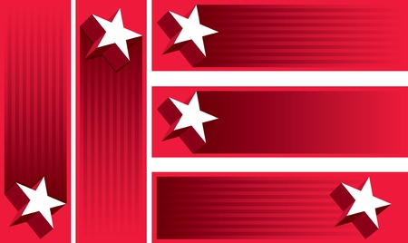 Star banner set. Vector banner design set.のイラスト素材