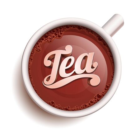 realistic cup of teaのイラスト素材