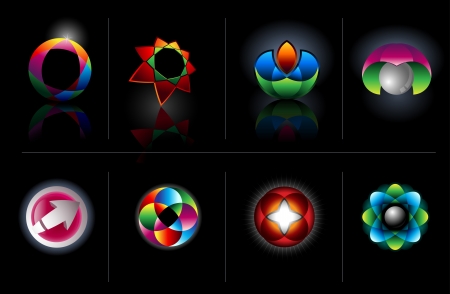 set of vector design elements のイラスト素材