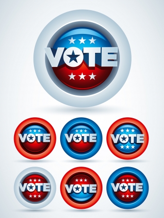 Vote Badges  Vector Symbol Setのイラスト素材