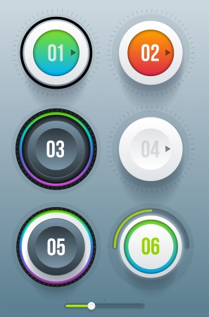 Vector ui  user interface  elements のイラスト素材