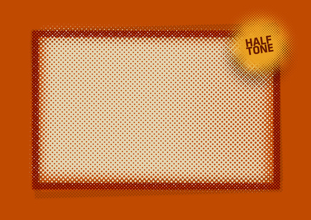 Halftone Pattern Design Background  Vector design elements  Elements are layered separately in vector file のイラスト素材