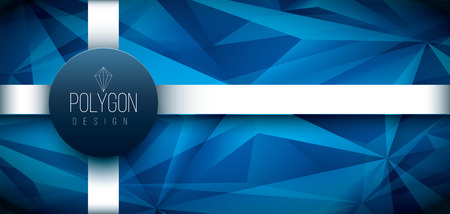Vector polygon based design template. Elements are layered separately in vector file.のイラスト素材