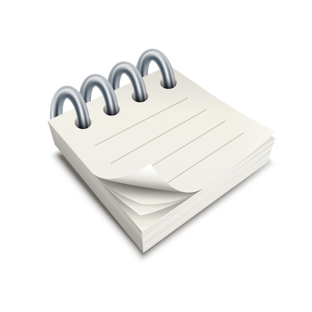 illustration of pencil and notepadのイラスト素材