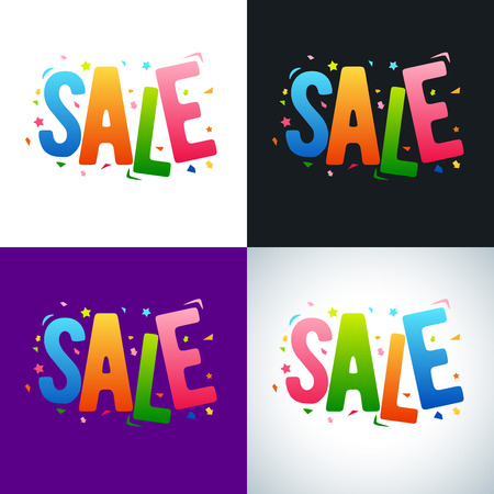 Vector Typographic design for Sale.のイラスト素材