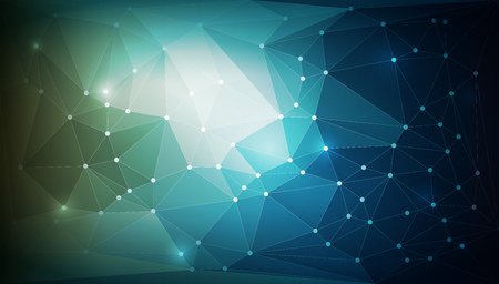 Vector abstract technology background with polygonal texture. Elements are layered separatey in vector file.のイラスト素材