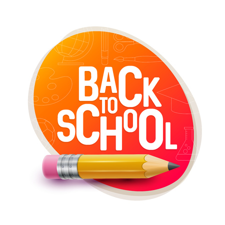 Vector design of Back to school.のイラスト素材