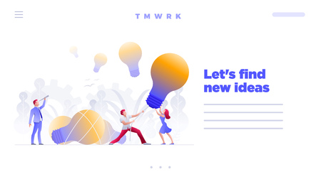 Business people meeting and brainstorming. Vector concept web site main page design template.のイラスト素材