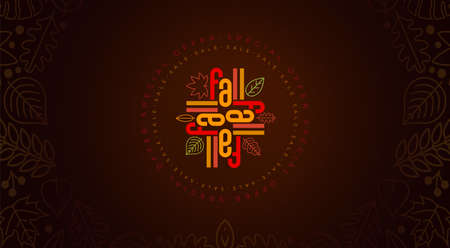 Autumn Sale concept typographic design.のイラスト素材