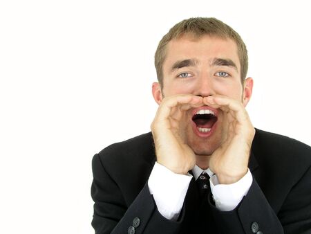 Businessman Shoutingの写真素材