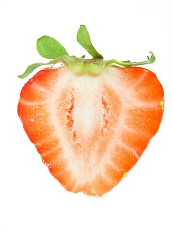 Sliced strawberryの写真素材