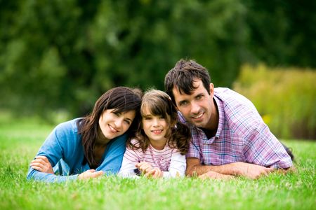 Parents with daughterの写真素材