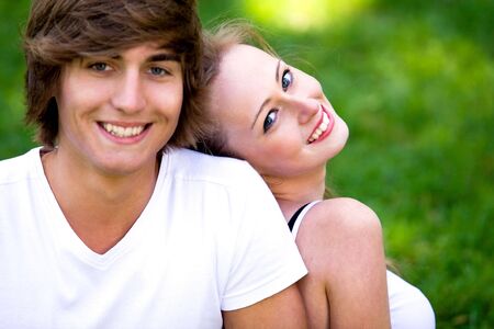 Happy young couple の写真素材