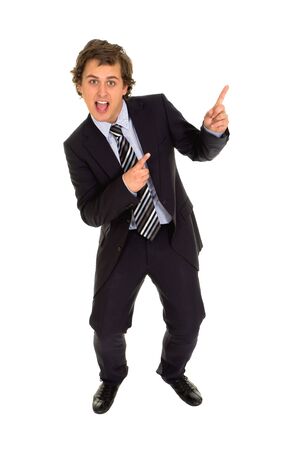 Businessman Pointing の写真素材
