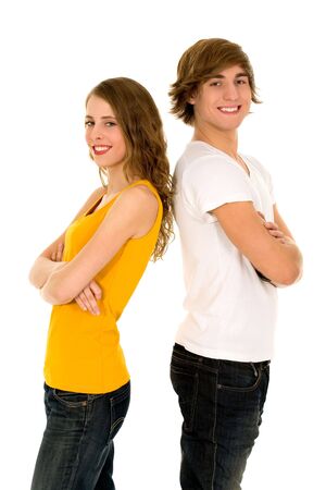 Teenage couple の写真素材