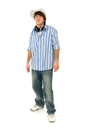Casual cool young guyの写真素材