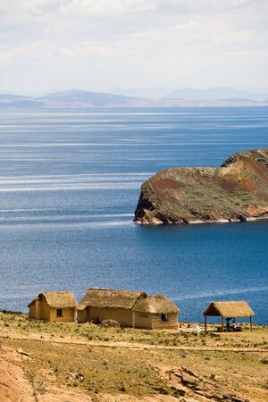Isla del Sol, Titicaca, Boliviaの写真素材