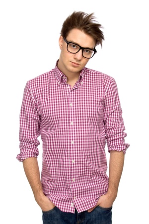 Casual cool young guyの写真素材