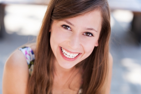 Young woman smiling