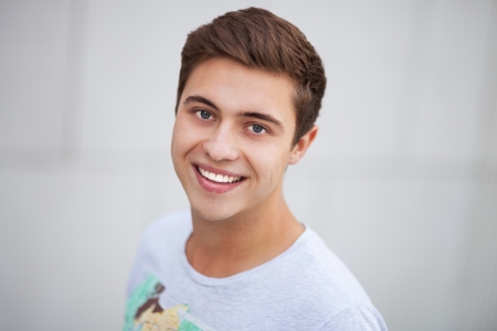 Young man smilingの写真素材