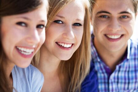 Three young friends