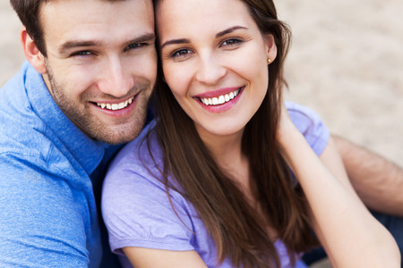 Happy young coupleの写真素材