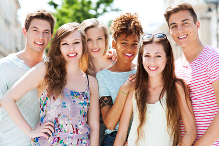 Young people smilingの写真素材