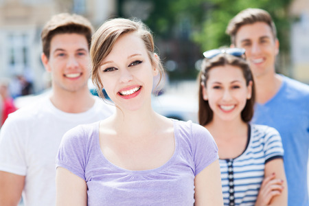 Young people smilingの写真素材