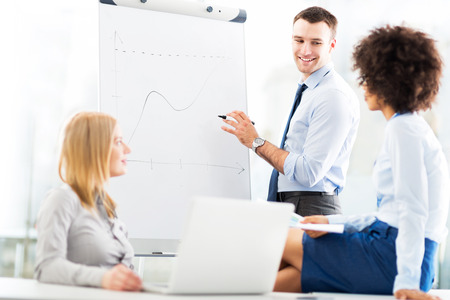 Business people at a presentationの写真素材