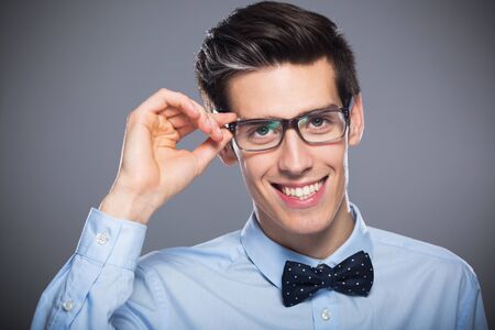 young man smiling