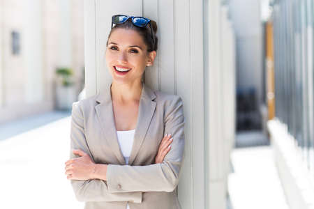 Attractive young businesswomanの写真素材