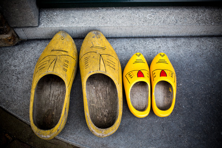 Traditional wooden shoes from the Netherlandsの写真素材