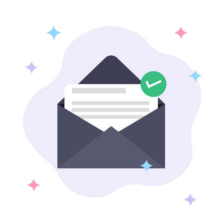 Message sent Successful flat Concept design, Email messaging, Email Campaign, Email Marketingのイラスト素材
