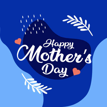 Happy Mother's day 2022 Invitation greeting card templateのイラスト素材