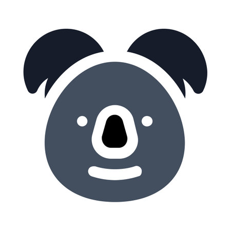 wild animal Cute panda faceのイラスト素材