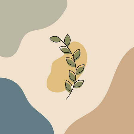 Abstract organic vector background doodling illustrationのイラスト素材