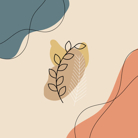 Abstract hand-draw vector background doodling illustrationのイラスト素材