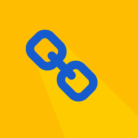 flat link icon vector illustration chain designのイラスト素材