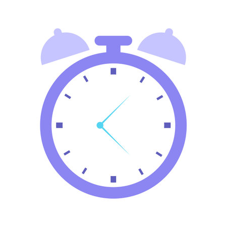 Alarm clock vector illustration is isolated on white backgroundのイラスト素材