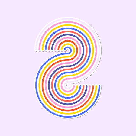 colorful infinity line s vector illustrationのイラスト素材