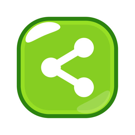 content share vector icon button illustrationのイラスト素材