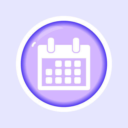 calendar month flat gradient vector iconのイラスト素材