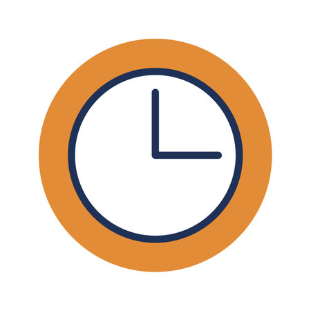 etro stopwatch alarm clock flat design