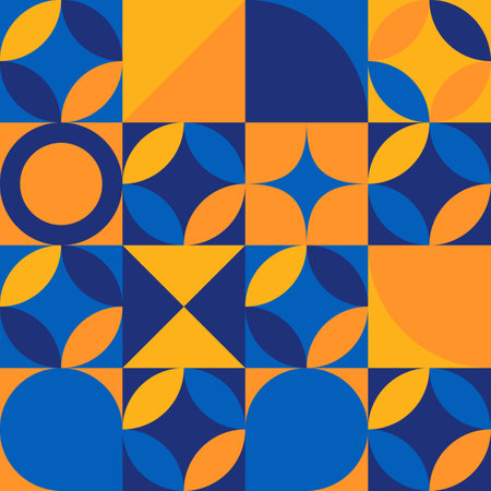 Modern abstract Bauhaus contemporary vector background pattern