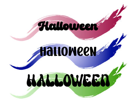 abstract design of decorative gradient brush with letter stroke designのイラスト素材