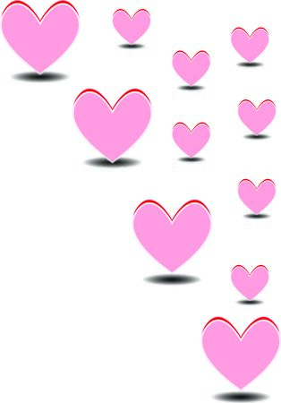 Valentineâs day heart design background.のイラスト素材