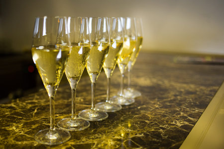 Inside of the wine catering for guests of the event