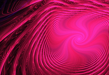 colored abstract round curves and lines on black background