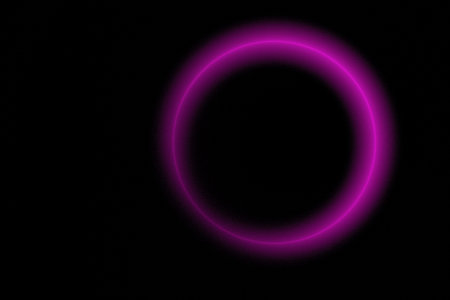 colored abstract round curves and lines on black background