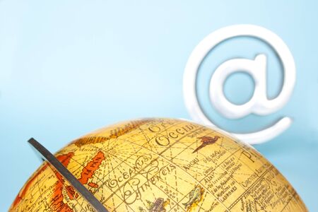 Use of the At symbol all over the world.の写真素材